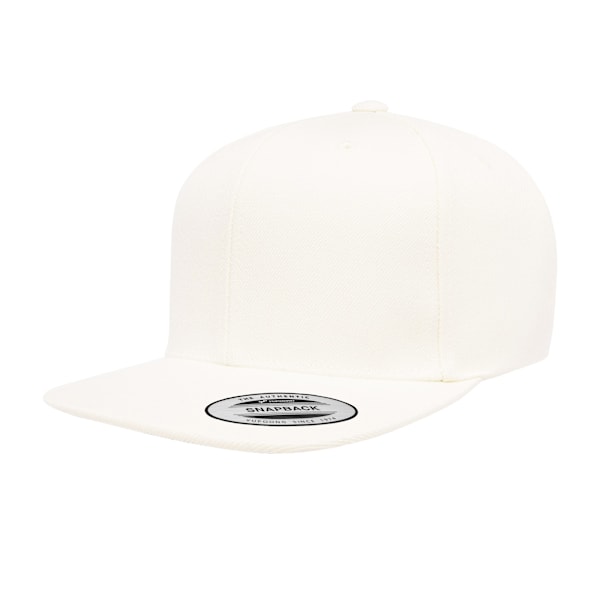 Yupoong Flexfit Unisex Plain Classic 5 Panel Snapback Cap One s White One size