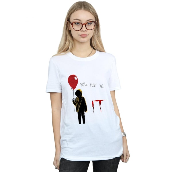 It Dam/Dam Georgie Float Cotton Boyfriend T-Shirt L Vit White L