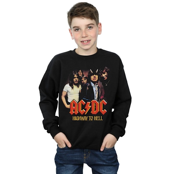 ACDC Boys Highway To Hell Group Sweatshirt 3-4 år Svart Black 3-4 Years