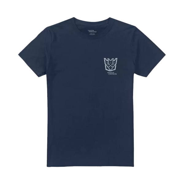 Transformers Mens Factions Decepticons T-shirt M Marinblå Navy M