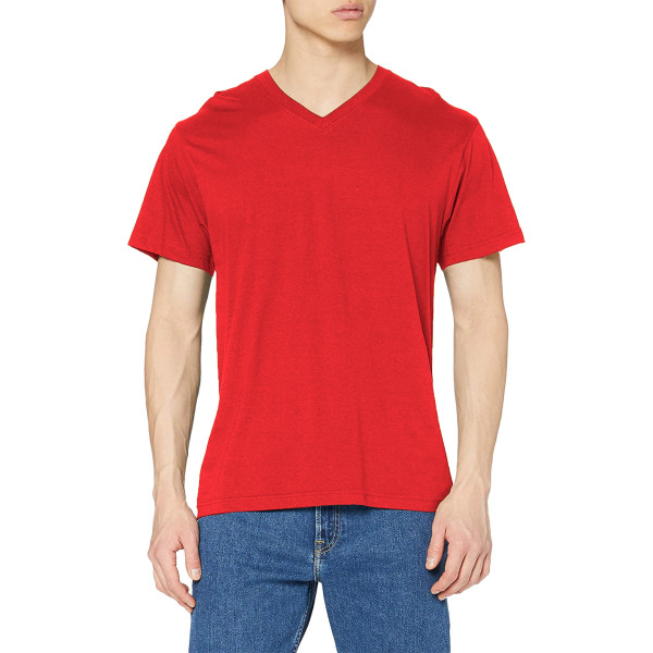 Stedman Mens Klassisk V-hals T-shirt 2XL Scarlet Röd Scarlet Red 2XL