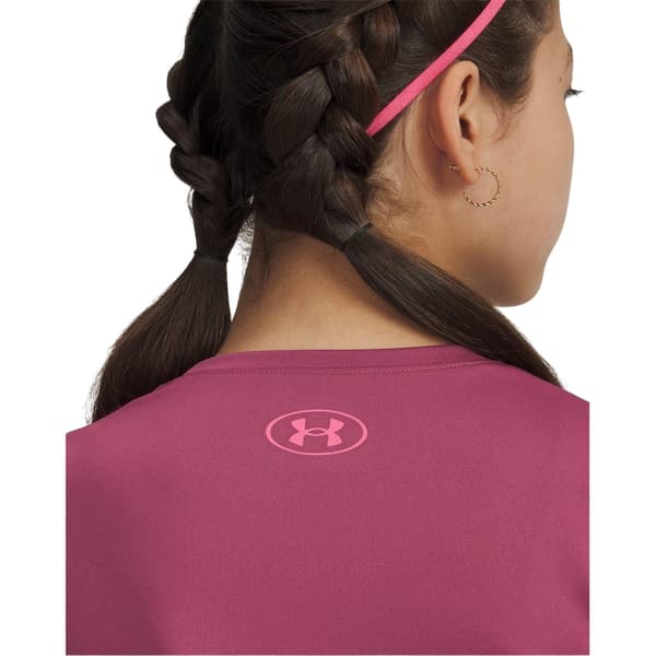 Under Armour Barn/Junior Tech Varsity Performance T-shirt 7-8 år Fuchsia 7-8 Years