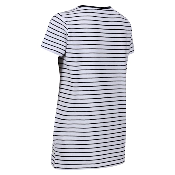 Regatta Dam/Kvinnor Odalis II Randig T-shirt 12 UK Vit/Marin White/Navy 12 UK