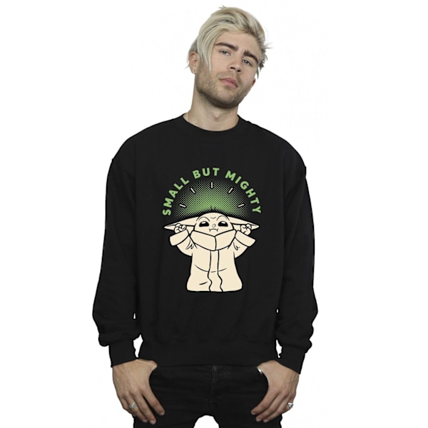 Star Wars The Mandalorian Small But Mighty Grogu Sweatshirt för män Black M