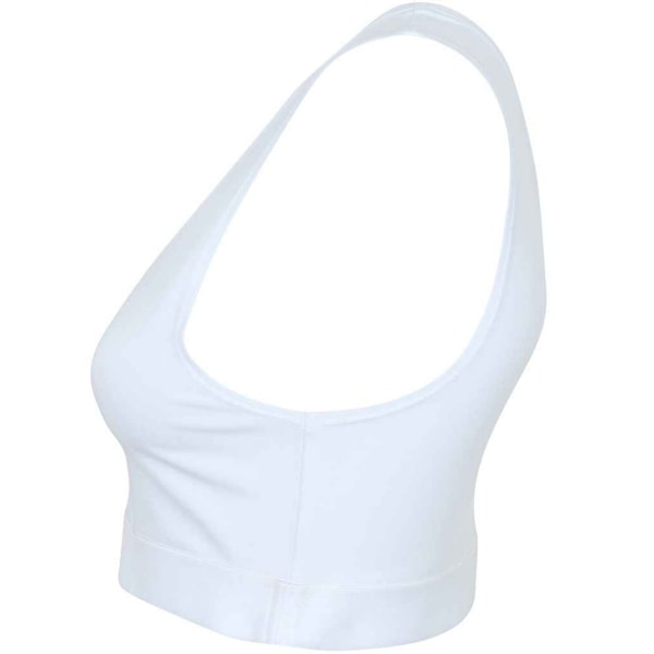 SF Dam/Kvinnors Fashion Crop Top L Vit/Vit White/White L