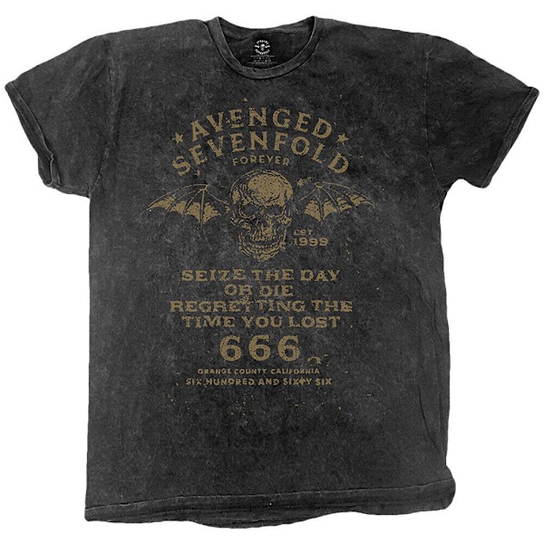 Avenged Sevenfold Unisex Adult Seize The Day T-Shirt XL Svart Black XL