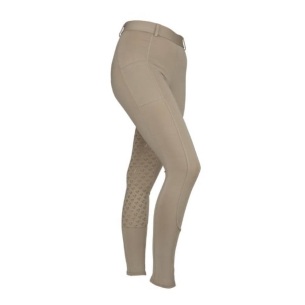 Aubrion Girls Albany Ridtights 11-12 år Beige Beige 11-12 Years