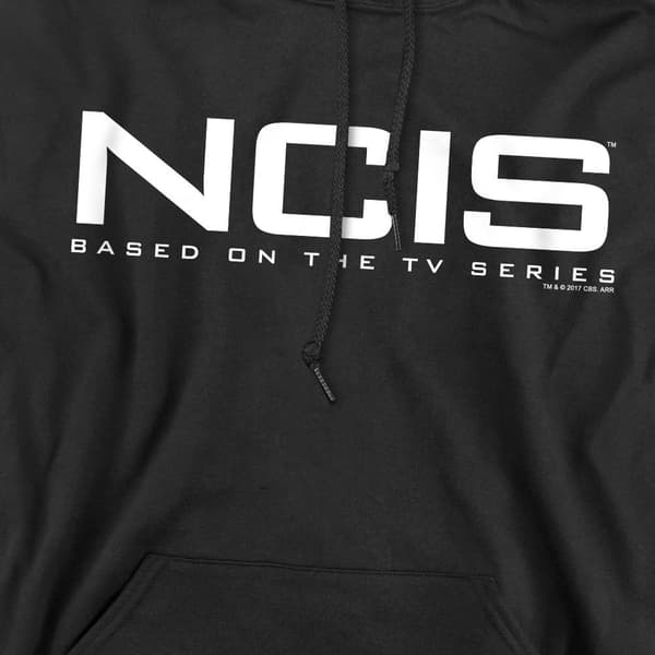 NCIS Herr Logohuvtröja M Svart Black M