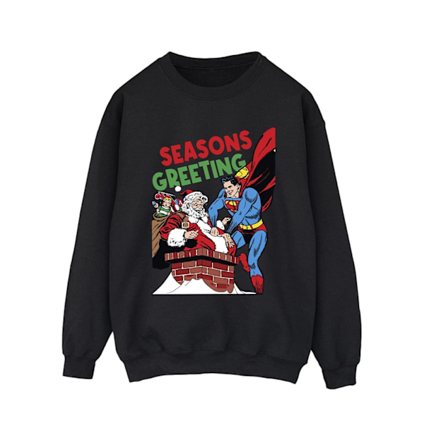 DC Comics Superman Santa Comic Sweatshirt 3XL Svart Black 3XL