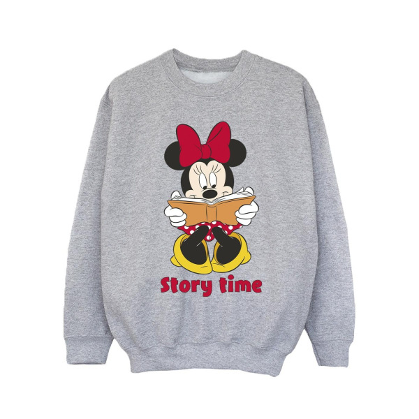 Disney Girls Minnie Mouse Story Time Sweatshirt 3-4 år Sport Sports Grey 3-4 Years