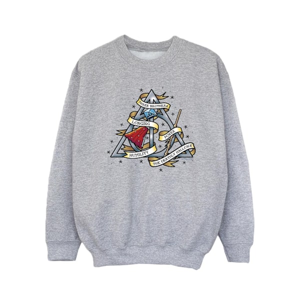 Harry Potter Flickor Dödsrelikerna Sweatshirt 5-6 År Spo Sports Grey 5-6 Years