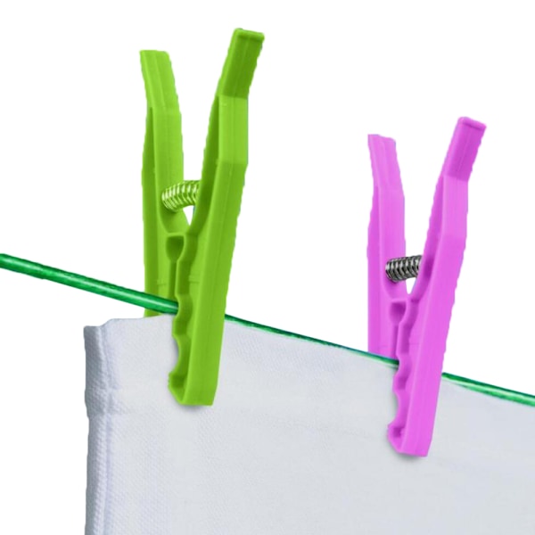 SupaHome Klädnypa (24-pack) One Size Grön/Rosa Green/Pink One Size