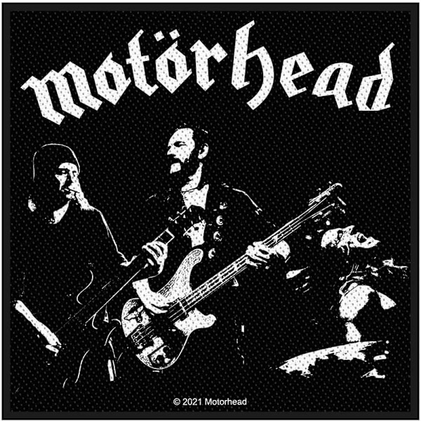 Motorhead Band Patch En Storlek Svart/Vit Black/White One Size