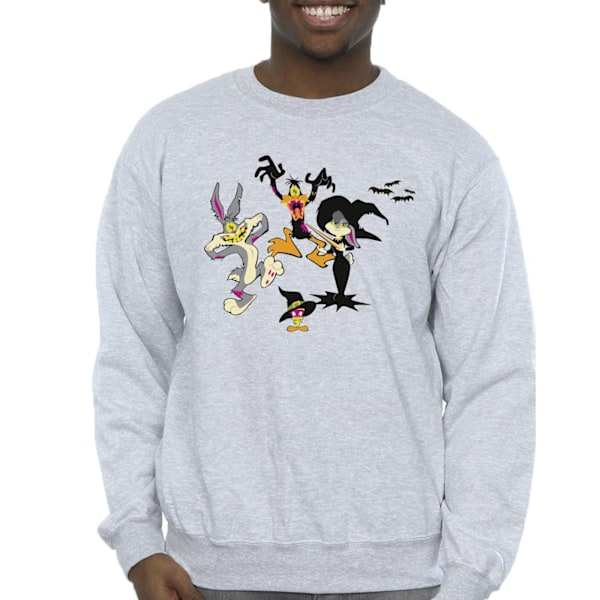 Looney Tunes Halloween Friends Sweatshirt för män, XL, Sports Grey Sports Grey XL