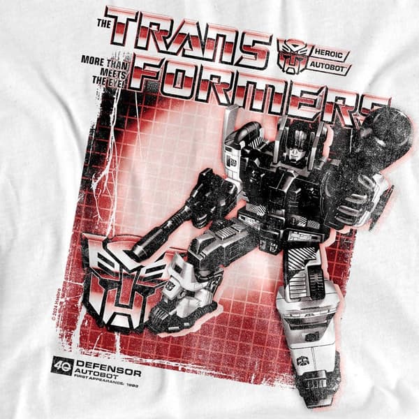 Transformers Defensor Box 40-års T-shirt för män L Vit White L