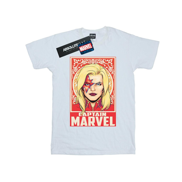 Marvel Captain Marvel Ornament T-shirt S Vit White S