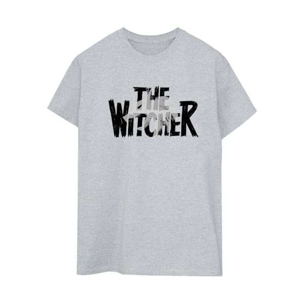 Netflix Dam/Damer The Witcher Wolfhead Witcher Bomull Boyfriend T-Shirt XL Sports Grey Sports Grey XL