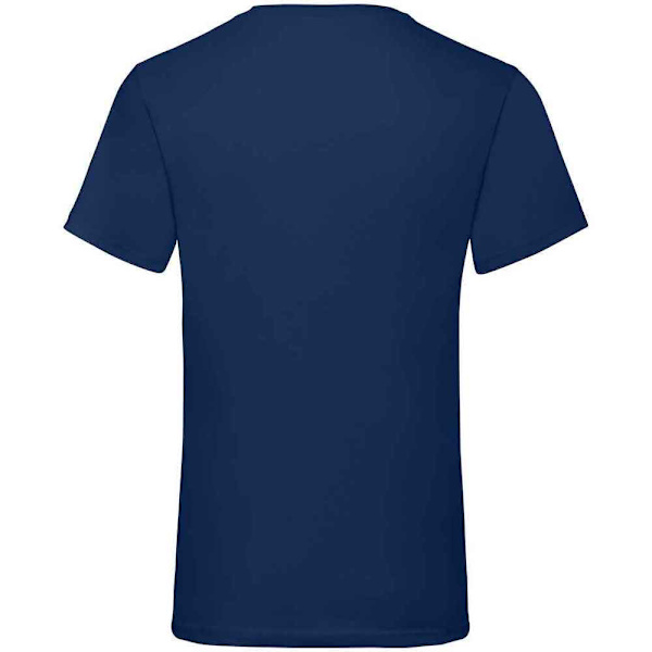 Fruit of the Loom Valueweight V-ringad T-shirt för män 4XL Marinblå Navy 4XL