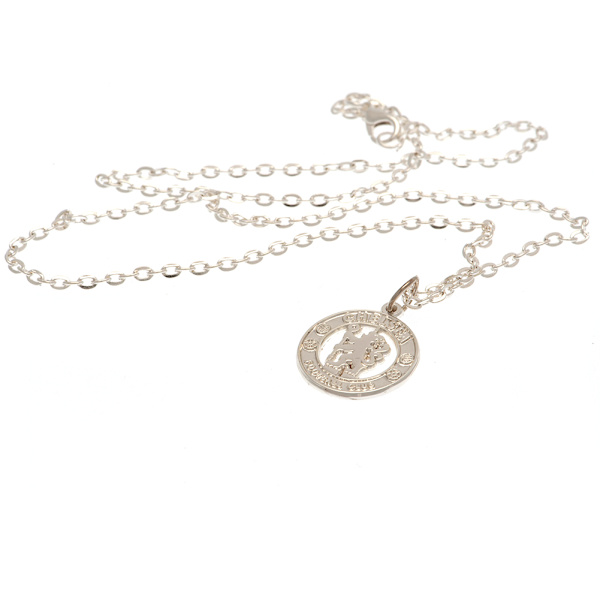 Chelsea FC Crest Halsband & Hänge One Size Silver Silver One Size