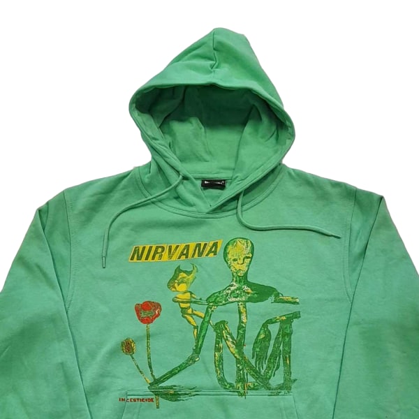 Nirvana Unisex Adult Incesticide Pullover Hoodie XL Grön Green XL