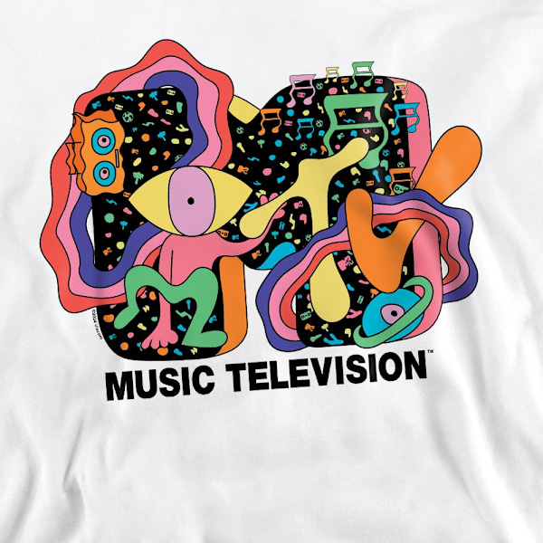 MTV Unisex Vuxen Expression Sweatshirt S Vit White S