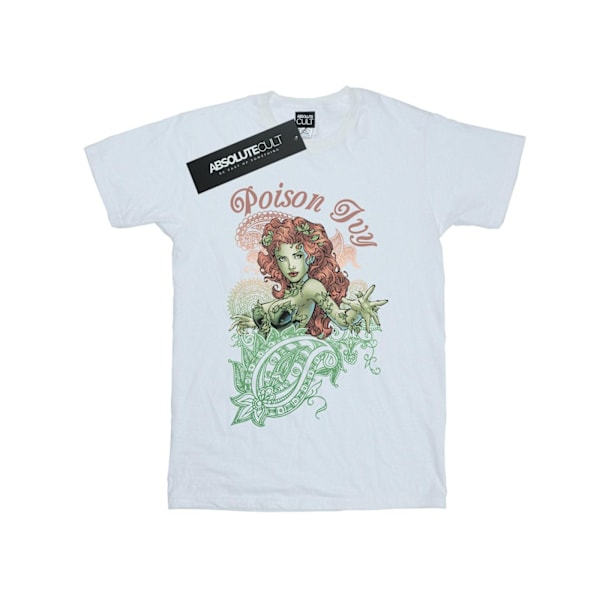 DC Comics Girls Poison Ivy Paisley Bomull T-shirt 7-8 år Vit White 7-8 Years