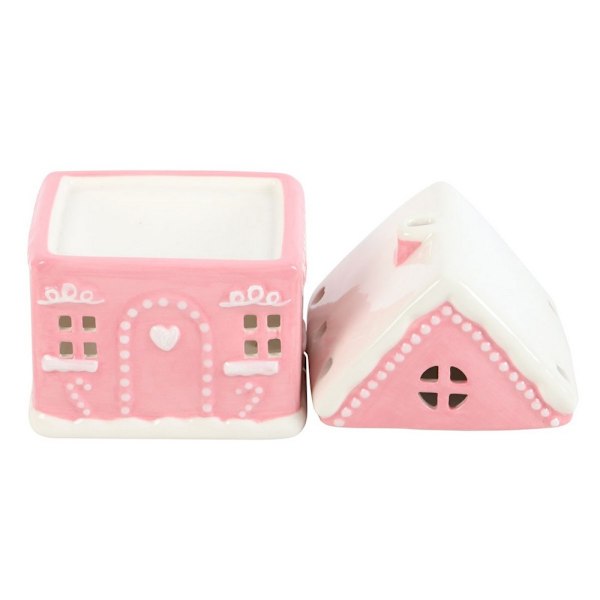 Pepparkakshus Oljelampa i Stengods Rosa Pink One Size