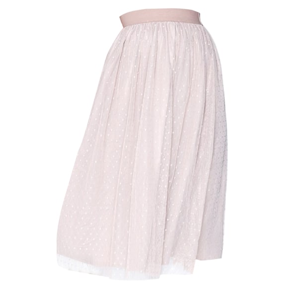 Little Mistress Dam/Dam Midi Dot Kjole 12 UK Mink Mink 12 UK