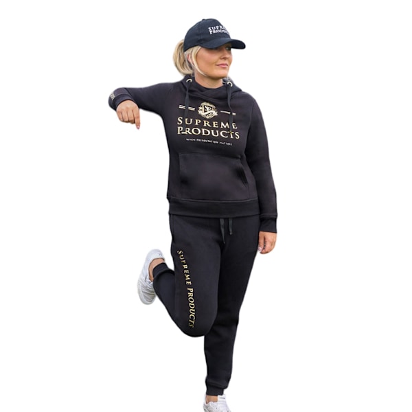 Supreme Products Dam/Dam Active Show Rider Hoodie 4 UK - Black/Gold 4 UK - 6 UK