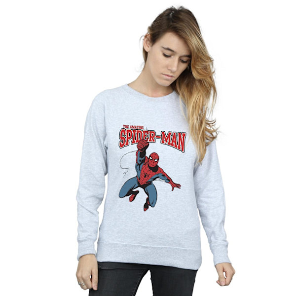 Spider-Man Dam/Damer Leap Sweatshirt M Sports Grey Sports Grey M