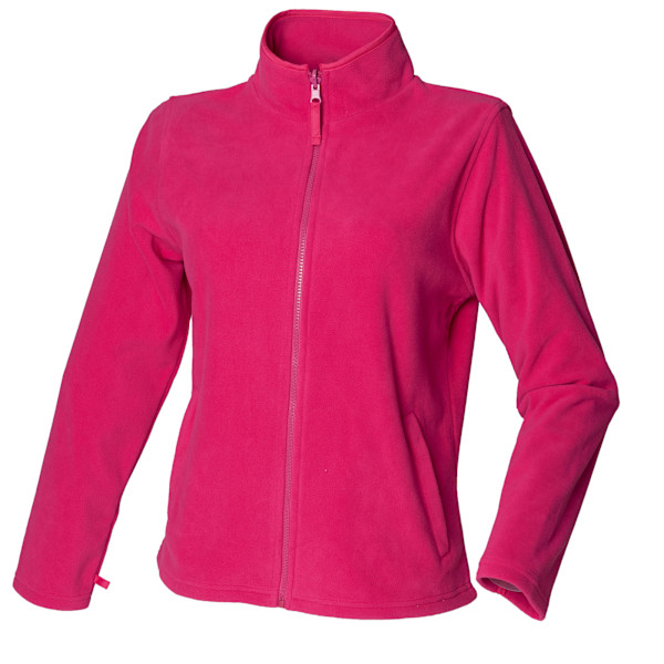 Henbury Damfleece Anti-Noppjacka för Dam/Kvinnor M Fuchsia Fuchsia M