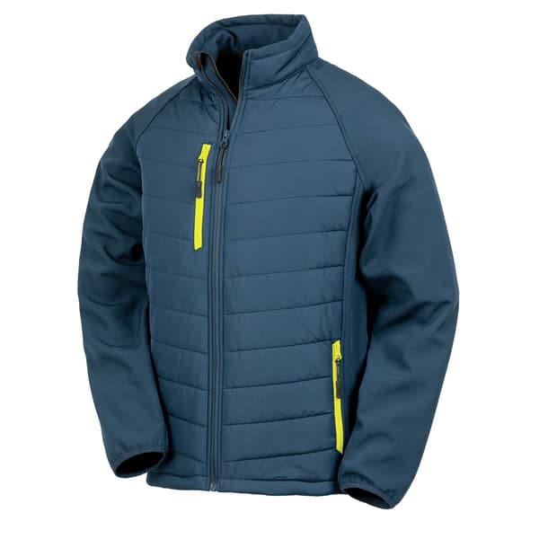 Result Dam/Dam Compass Soft Shell Jacka M Marinblå/Gul Navy/Yellow M