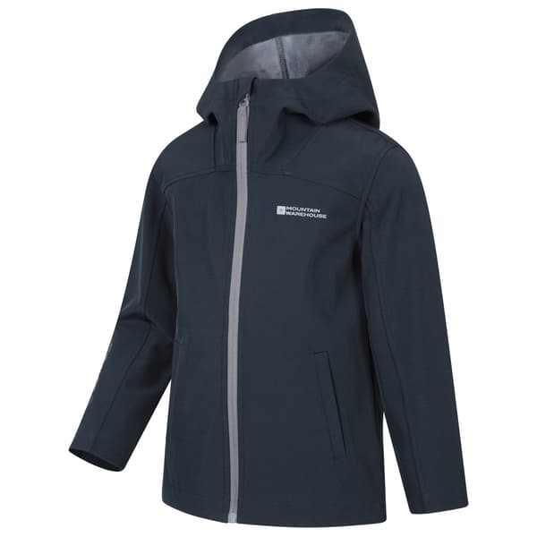 Mountain Warehouse Barn/Barn Retreat Lättviktig Softshelljacka Black 7-8 Years