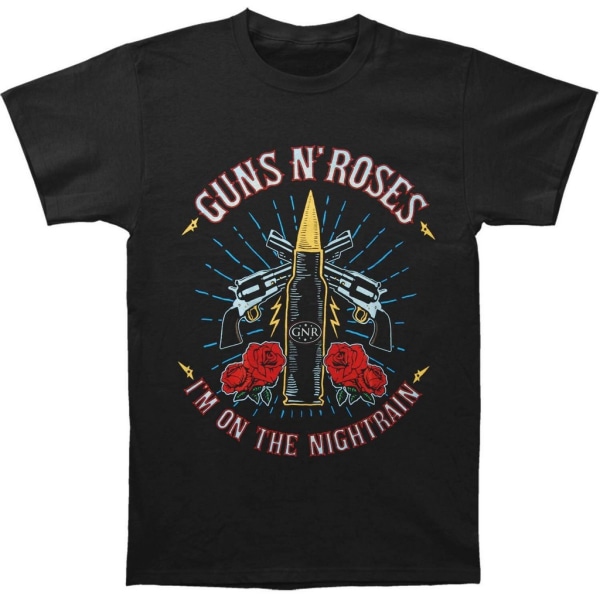 Guns N Roses Unisex Vuxen Nattåg T-shirt L Svart Black L