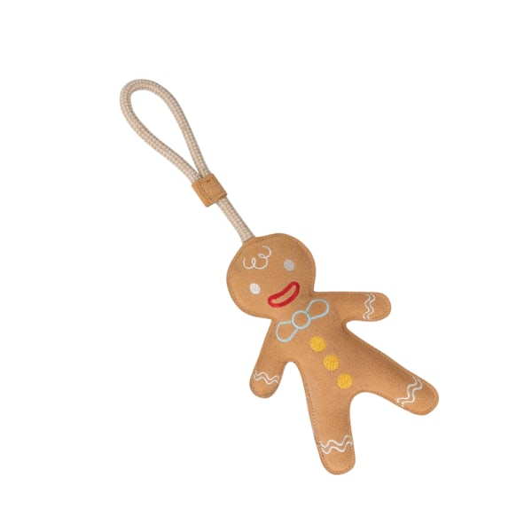 Benji & Flo Pepparkaksgubbe Julhundleksak One Size Brun/Blå Brown/Blue/Yellow One Size