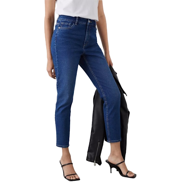 Dorothy Perkins Dam/Dam Comfort Slim Mom Jeans 14 UK Mid Mid Wash 14 UK