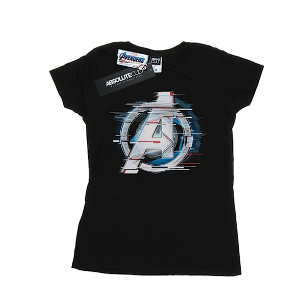 Marvel Womens/Ladies Avengers Endgame Team Tech Logo Bomull T-S Black M