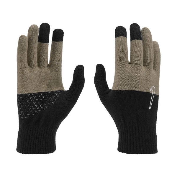 Nike Unisex Adult 2.0 Stickade Swoosh Grip Gloves SM Graphic Bl Graphic Black/Khaki/Coconut Milk S-M