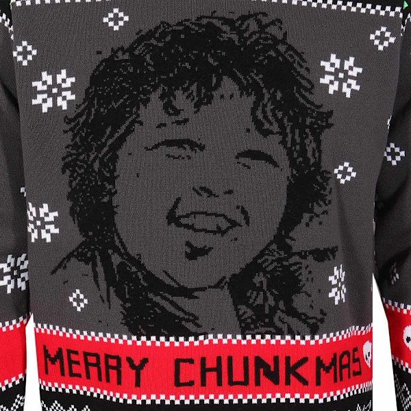 The Goonies Unisex Vuxen Merry Chunkmas Stickad Tröja XL Multi Multicoloured XL