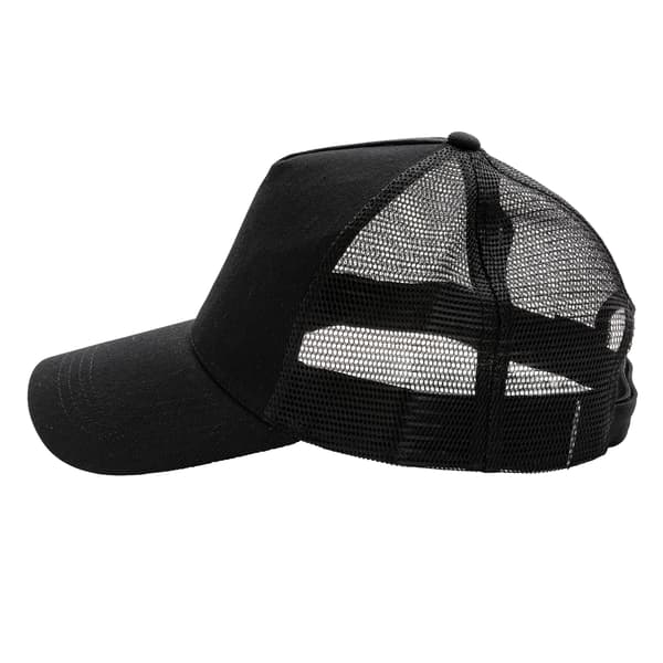 XD Collection Borstad Bomull 5-Panel Truckerkeps One Size Svart Black One Size