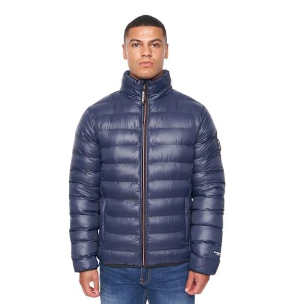 Duck and Cover Shemmy 2-lagers quiltad jacka för män XL Navy Navy XL