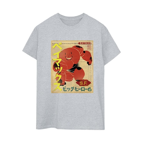Disney Dam/Kvinnor Big Hero 6 Baymax Baymax Tidning Bomull Sports Grey L
