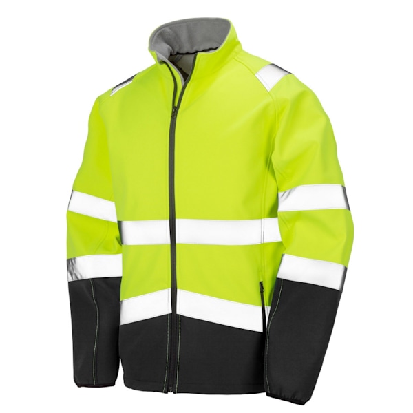 Result Safeguard Herr Printable Säkerhetsskaljacka 4XL Flu Fluorescent Yellow/Black 4XL