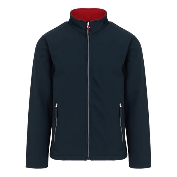 Regatta Ascender Herr Dubbellagers Softshelljacka 3X Navy/Classic Red 3XL