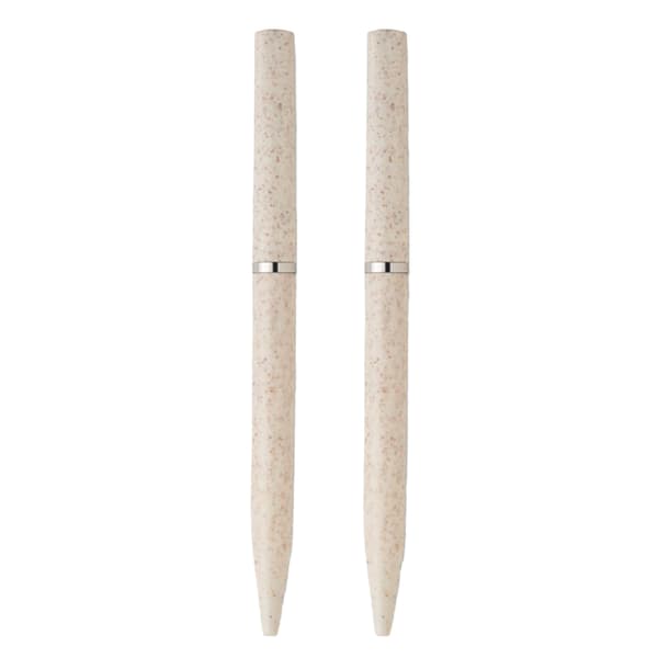 MidOcean Peat Pennset av vetehalm (2-pack) One Size Beige Beige One Size
