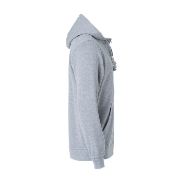 Clique Herr Basic Full Zip Hoodie 3XL Grå Melange Grey Melange 3XL