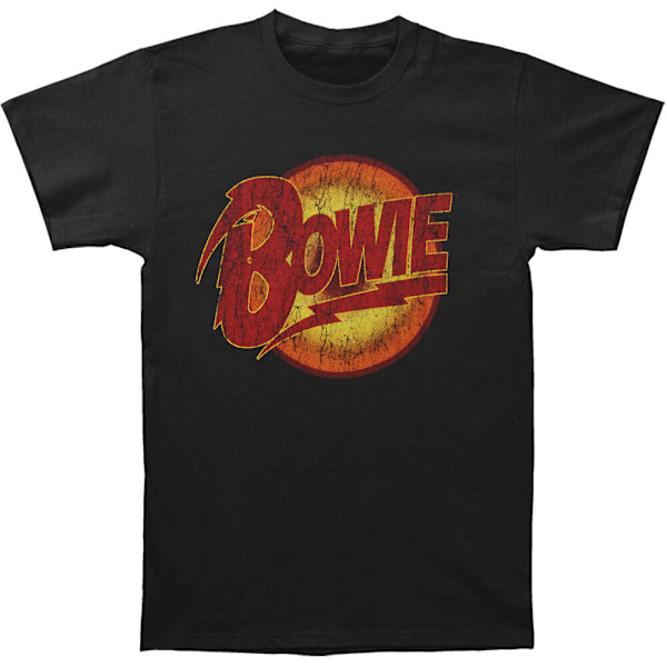David Bowie Unisex Vuxen Diamond Dogs Vintage Logo T-Shirt XXL Black XXL