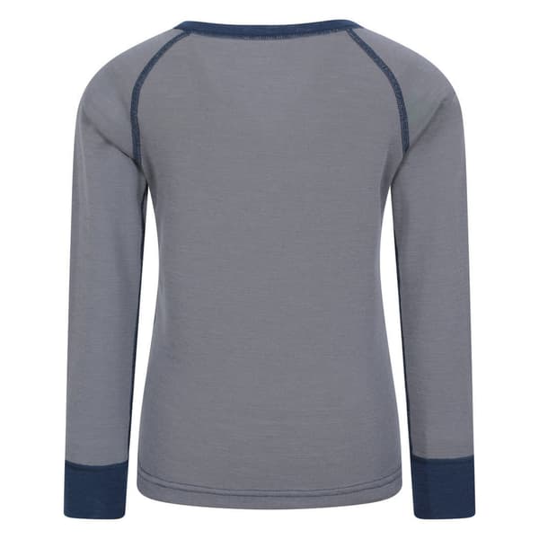 Mountain Warehouse Barn/Barn Merino II Rund Hals Baslager Grey 9-10 Years