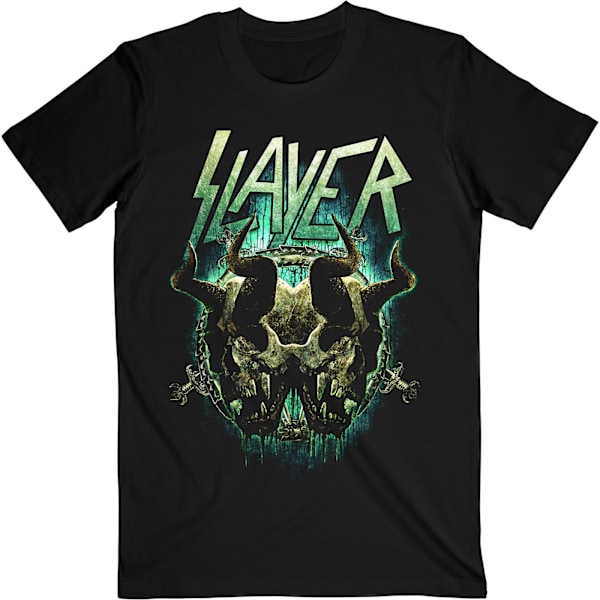 Slayer Unisex Adult Daemonic Twin T-Shirt S Svart Black S