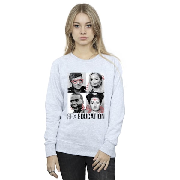 Netflix Dam/Kvinnor Sex Education Klass Foton Sweatshirt XL Sports Grey XL